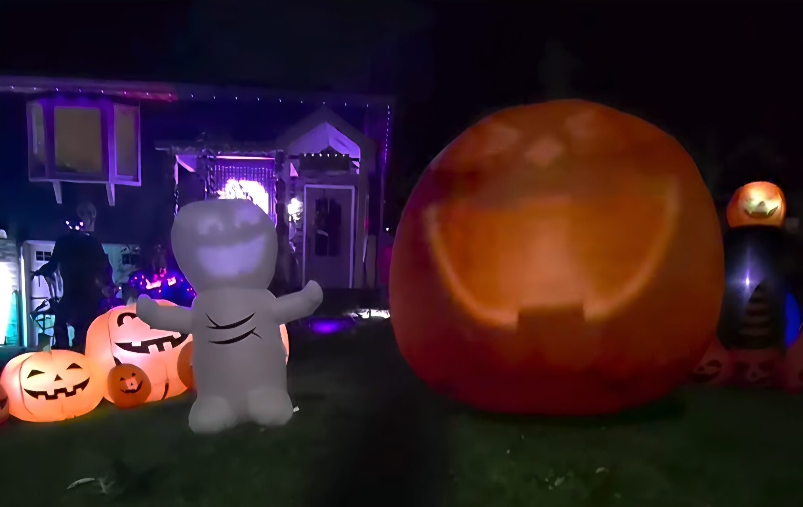 Halloween display at 412 Croaton Street, Ronkonkoma, NY - photo 1