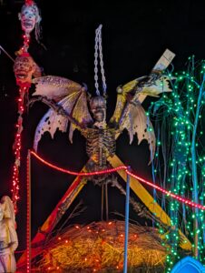 Halloween display at 85 lone oak path, Smithtown