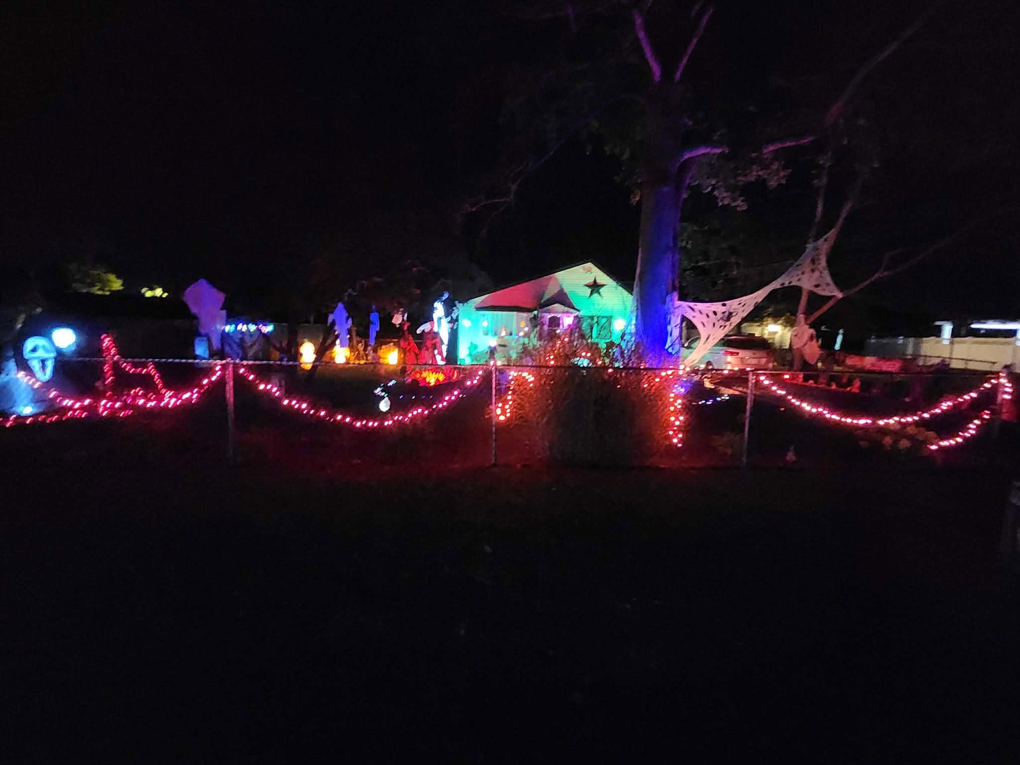 Halloween display at 247 Hawthorne Street, Mastic Beach, NY - photo 1