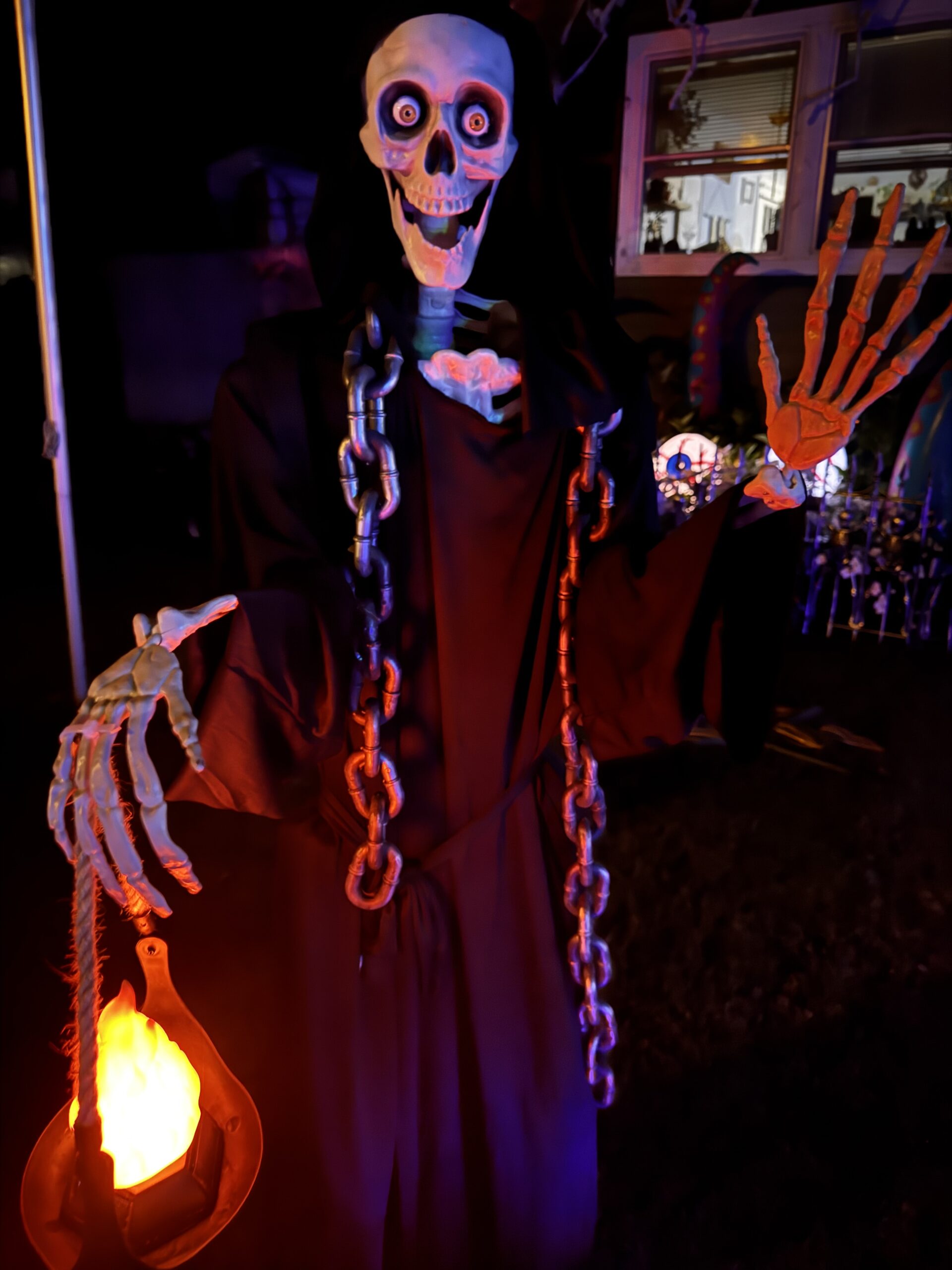 Halloween display at 48 Fireside Lane, East Setauket, NY - photo 1