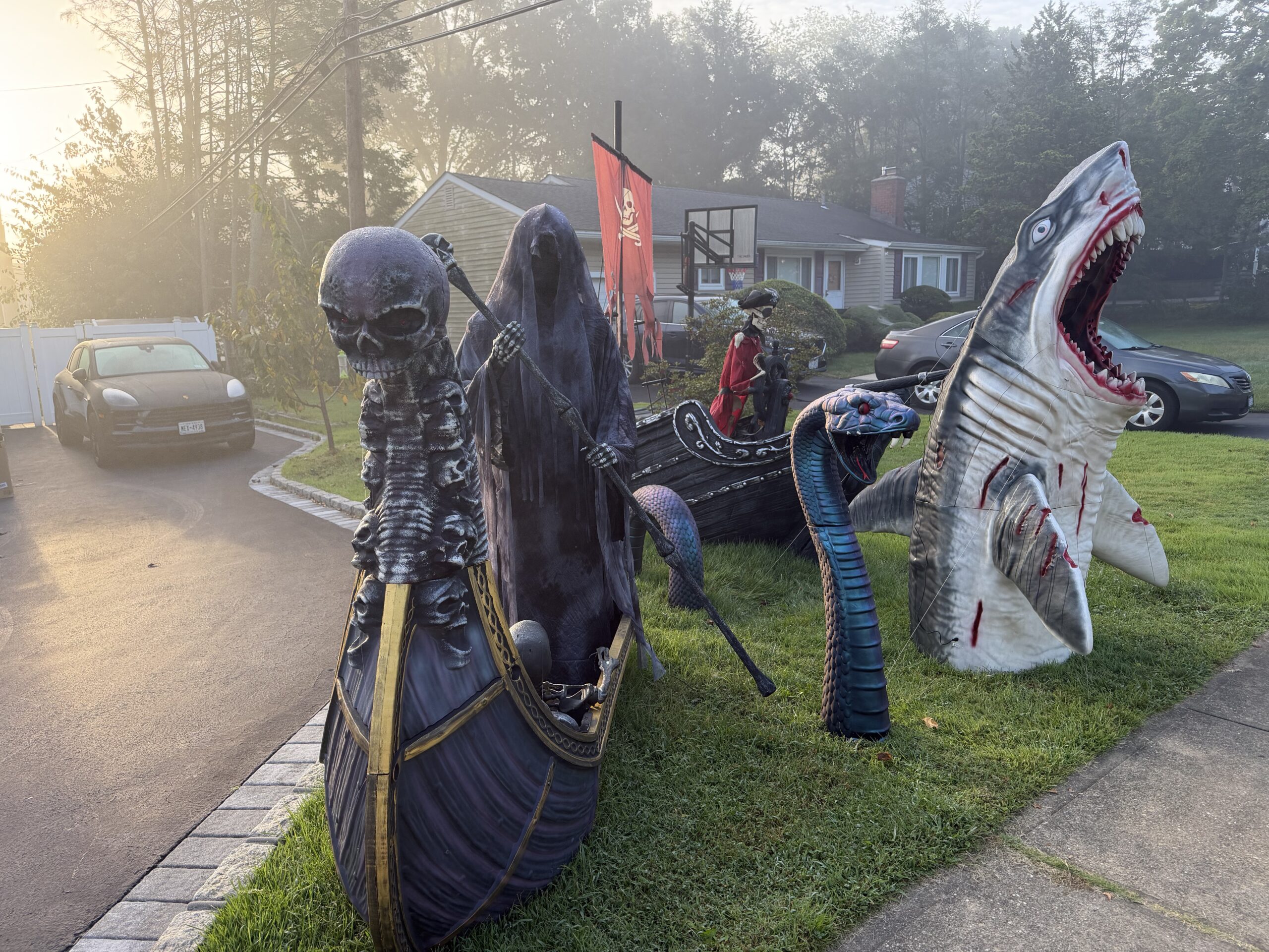 Halloween display at 31 Balsam Lane, Commack, NY - photo 1