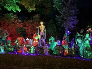 Halloween display at 15 Albany Street, Deer Park