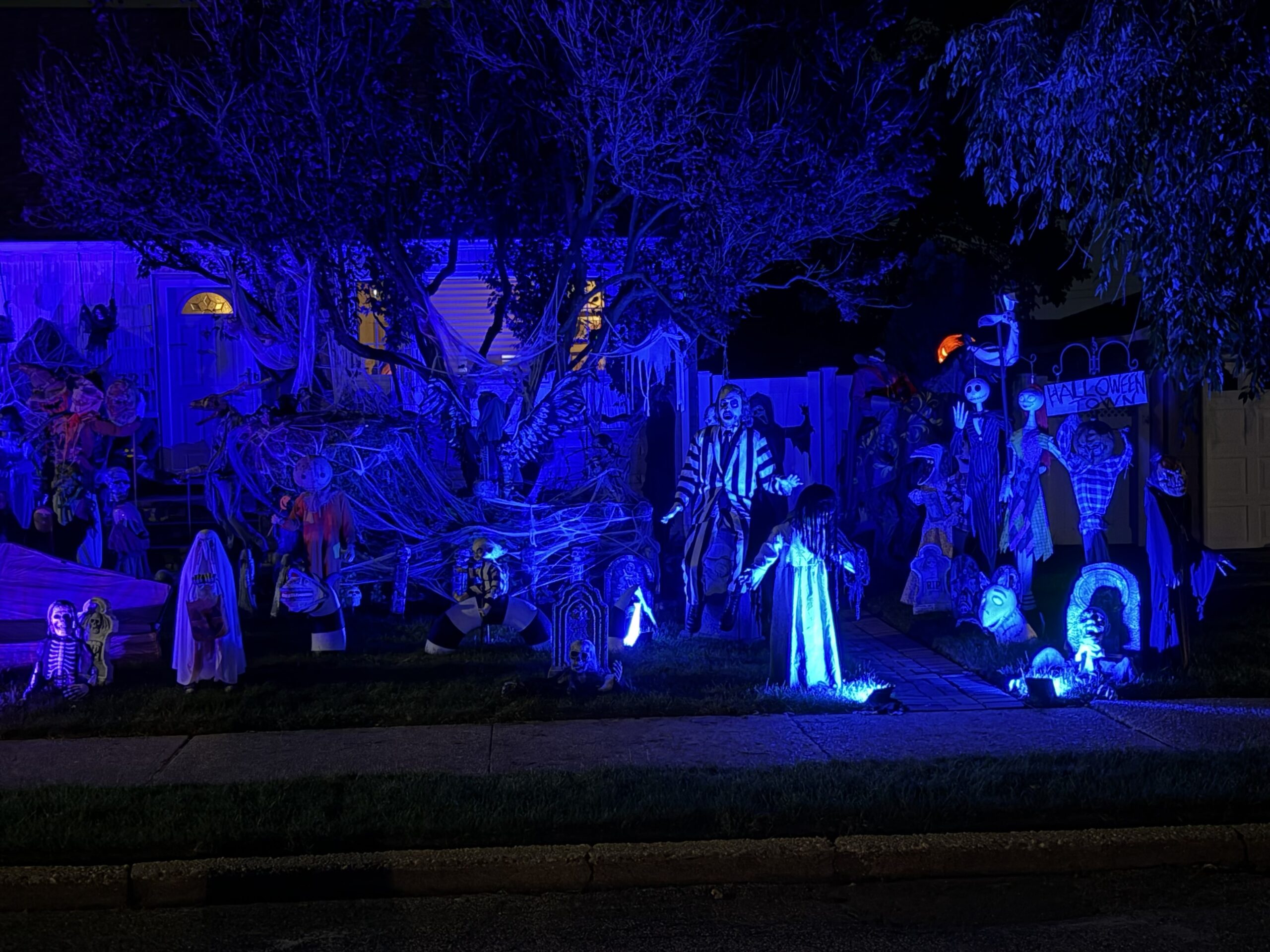 Halloween display at 721 Blackstone Avenue, East Meadow, NY - photo 1