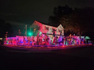 Halloween display at 2587 First Ave, East Meadow