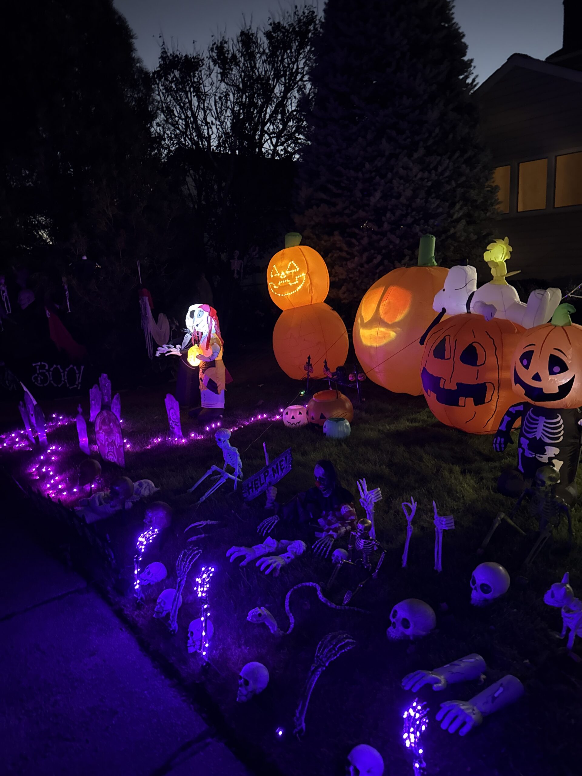 Halloween display at 1 Dorset Lane, Bethpage, NY - photo 1