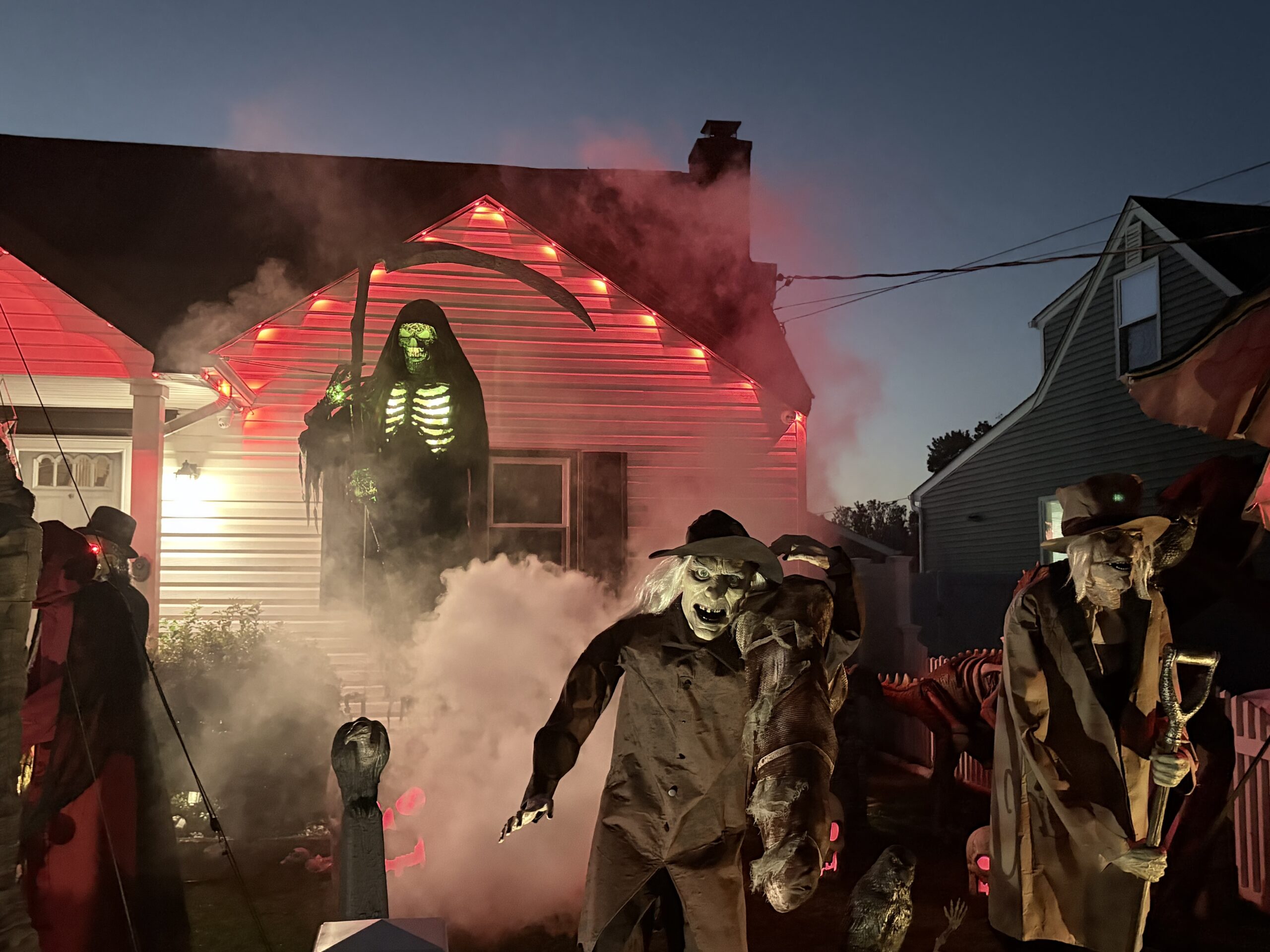 Halloween display at 23 Sunset Avenue, Farmingdale, NY - photo 1