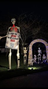 Halloween display at 6 Presidential Drive East, Plainview
