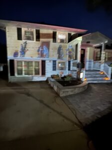 Halloween display at 3926 Jerusalem Avenue, Seaford