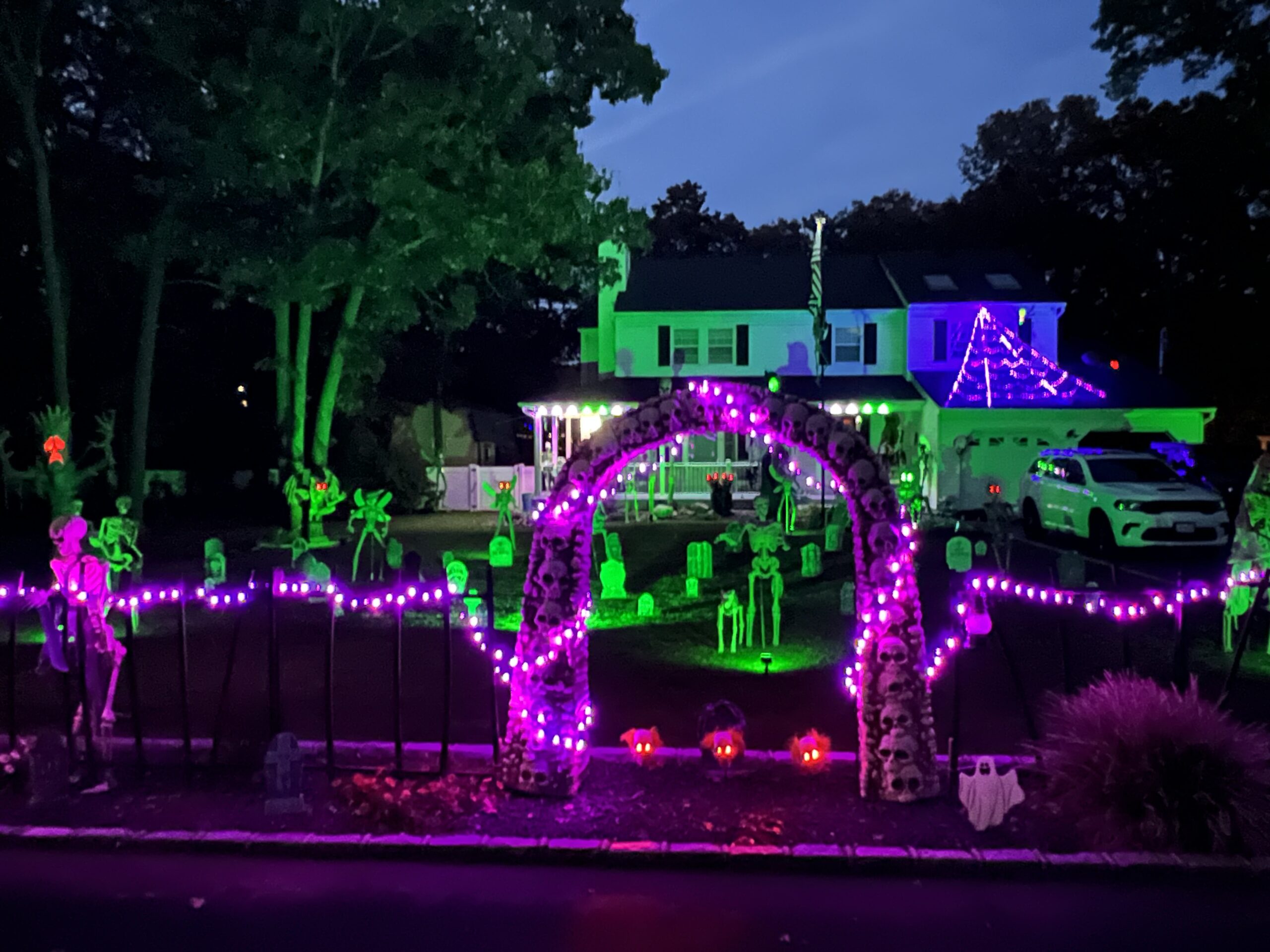 Halloween display at 121 Washington Ave, Holtsville, NY - photo 1