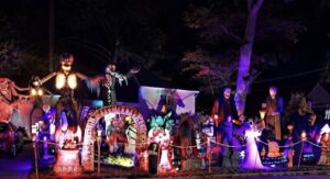 Halloween display at 47 Cleary Rd, Ronkonkoma