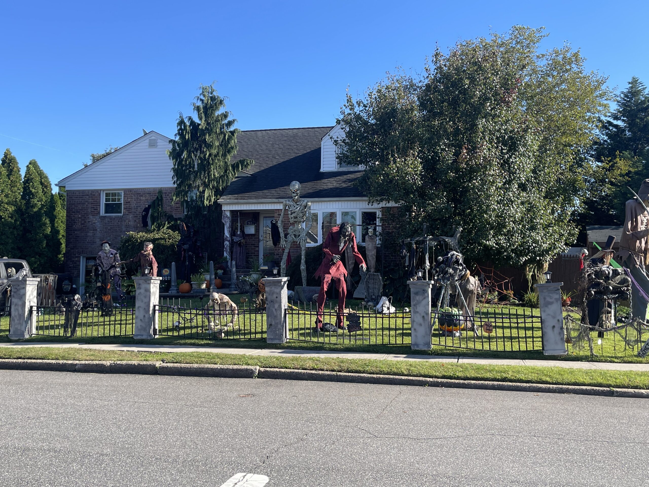 Halloween display at 2612 Flower St, Westbury, NY - photo 1