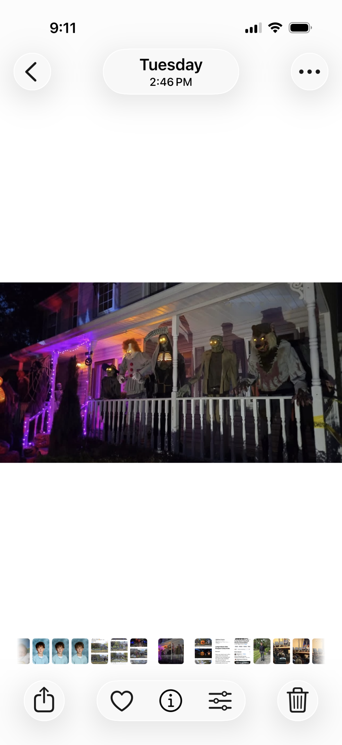 Halloween display at 8 FAIRFIELD MANOR DR, Manorville, NY - photo 1