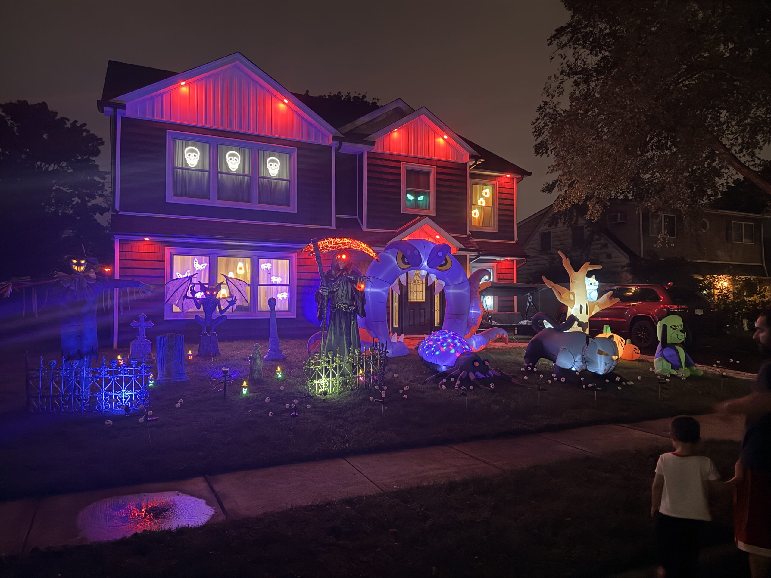 Halloween display at 21 Anvil Ln, Levittown, NY - photo 1