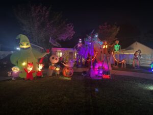 Halloween display at 1039 Terry Road, Ronkonkoma