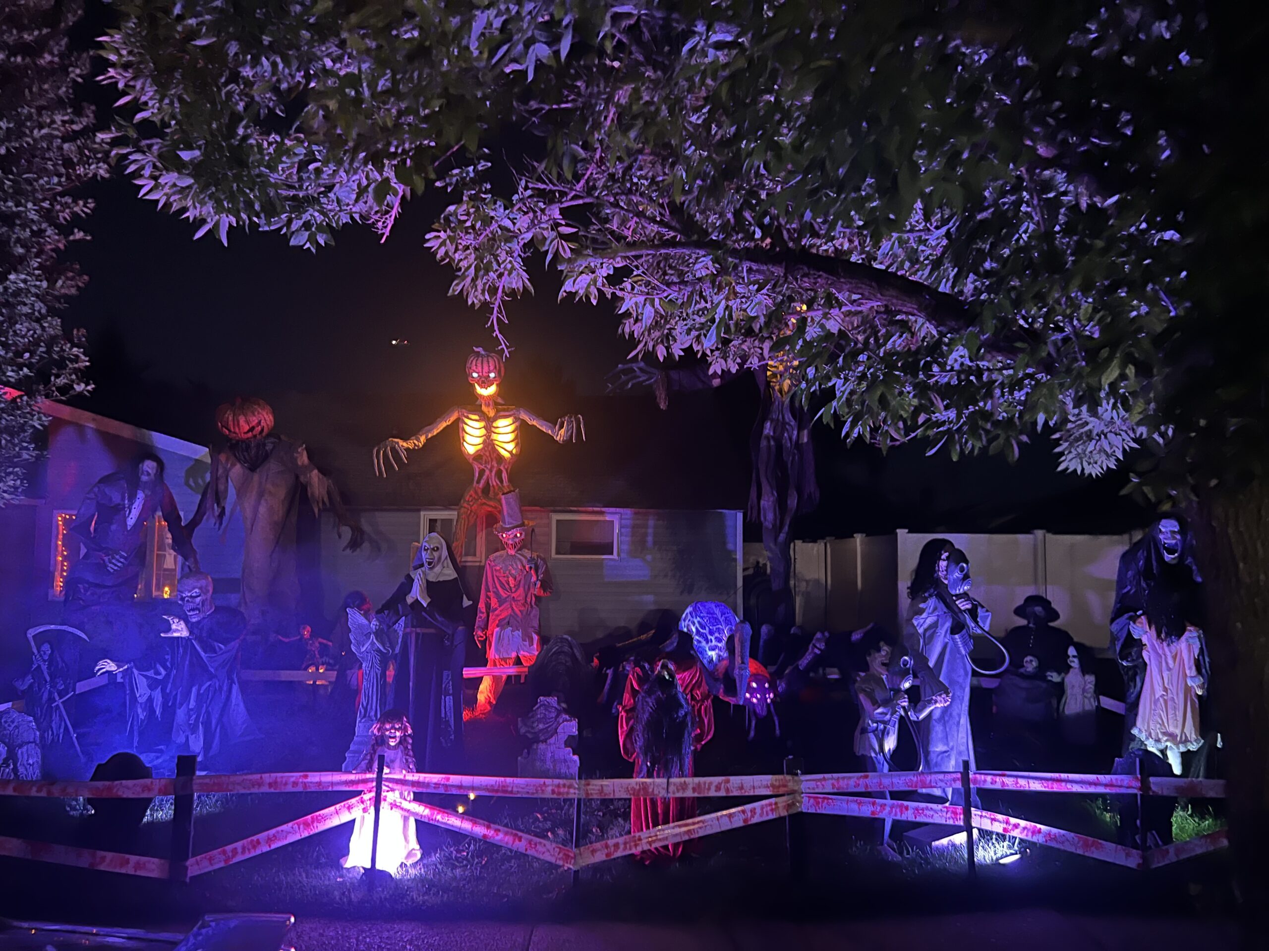 Halloween display at 81 S Millpage Dr, Bethpage, NY - photo 1