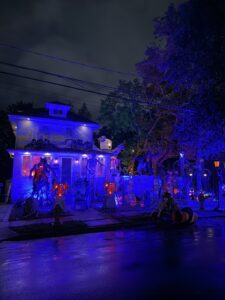 Halloween display at 3186 Wilmarth Place, Wantagh