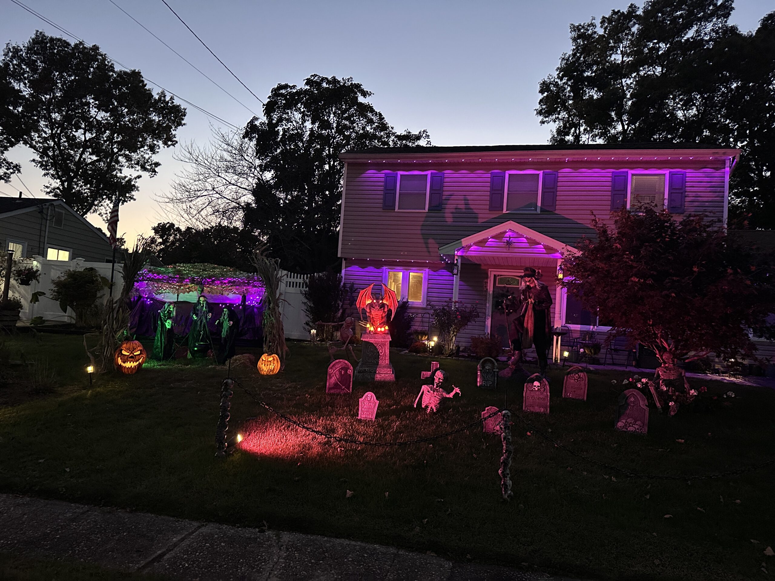 Halloween display at 163 Stuyvesant Drive, Port Jefferson Statiom, NY - photo 1