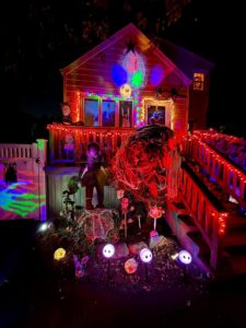 Halloween display at 440 Lakeview rd, Bellmore