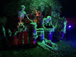 Halloween display at 86 Chateau Drive, Melville