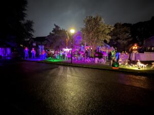 Halloween display at 6 Morgan Court, Smithtown