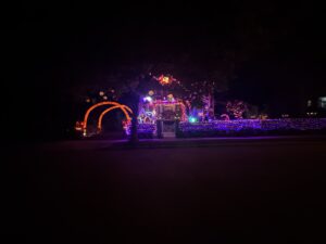 Halloween display at 45 James Street, Babylon