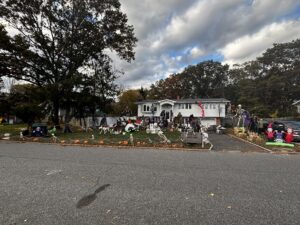 Halloween display at 11 Fairway Dr, Port Jefferson Station