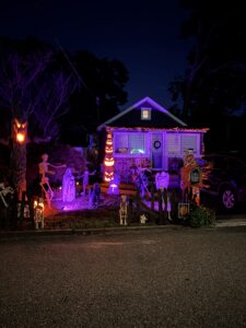 Halloween display at 31 Sherman Street, Patchogue