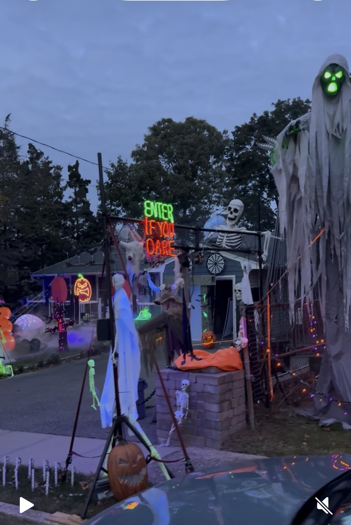 Halloween display at 95 Rose Place, Selden, NY - photo 1
