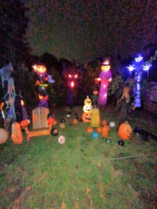 Halloween display at 36 Melrose Avenue, East Northport