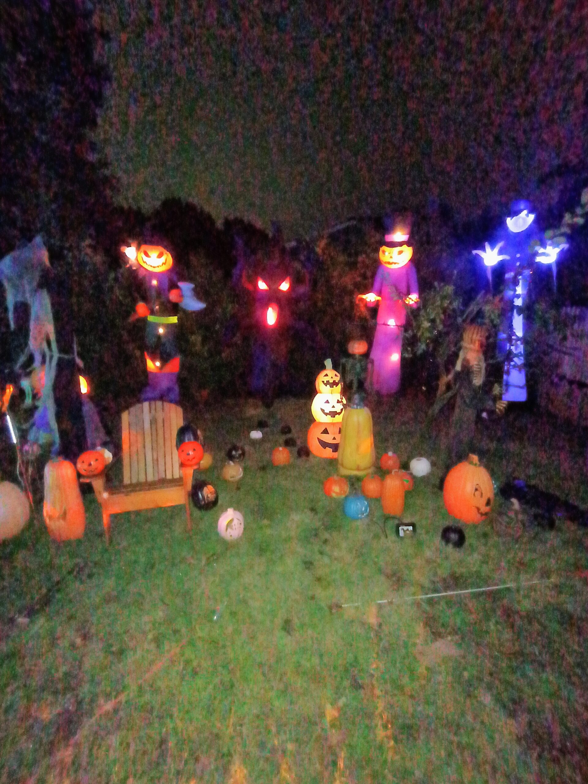 Halloween display at 36 Melrose Avenue, East Northport, NY - photo 1