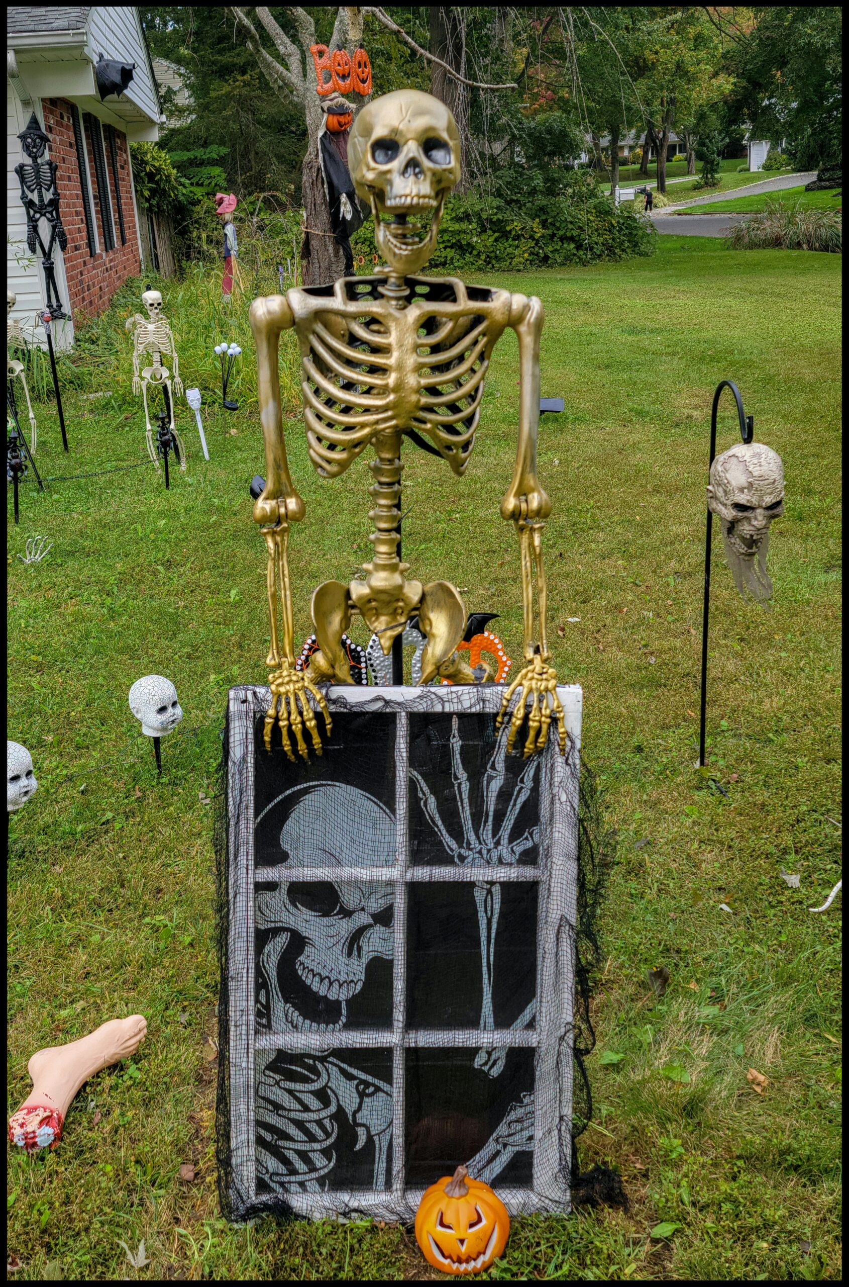Halloween display at 10 Seville Ln, Stony Brook, NY - photo 1