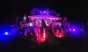 Halloween display at 2549 Newbridge Rd, Bellmore