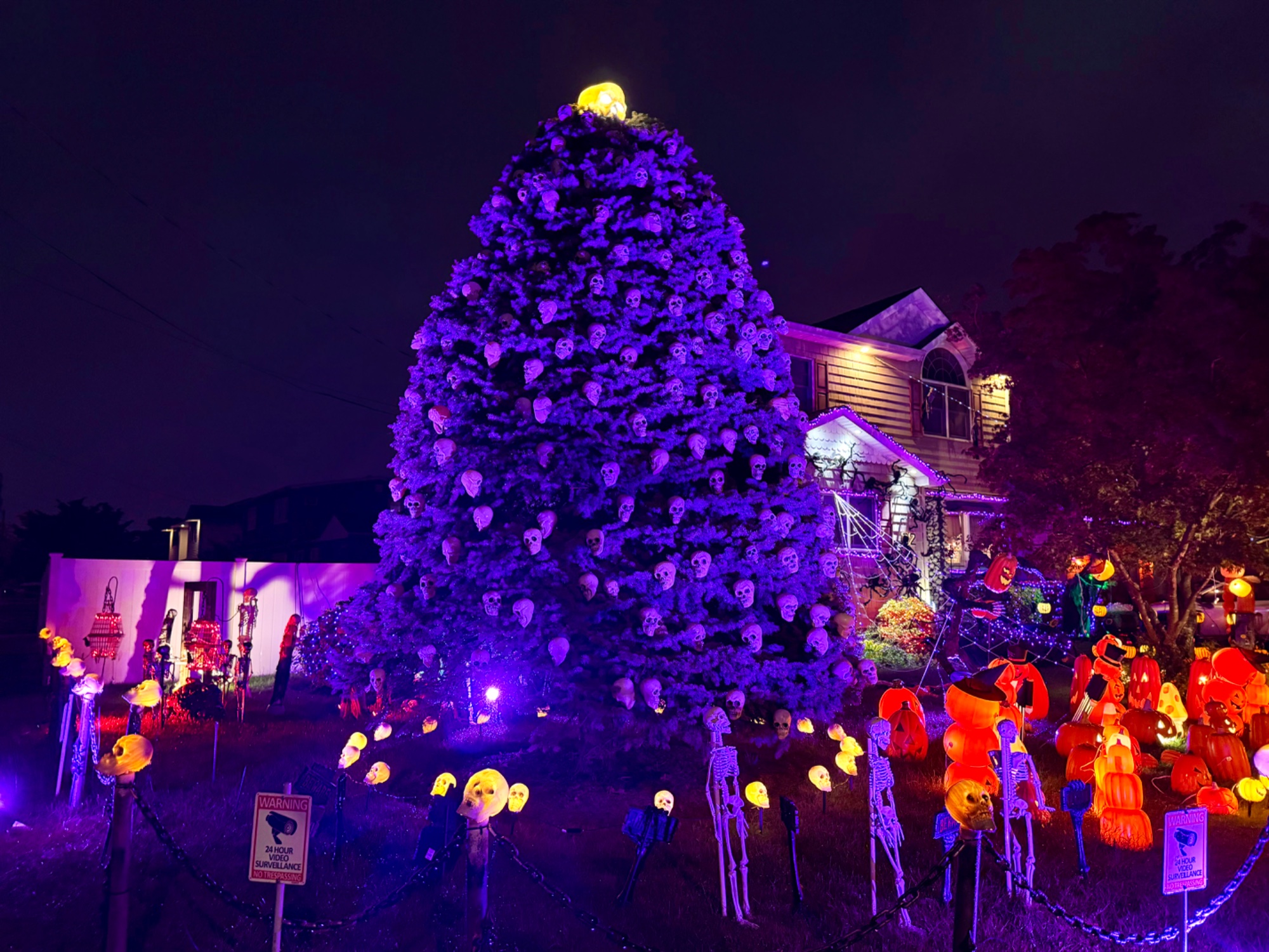 Halloween display at 72 7th Avenue, West Babylon