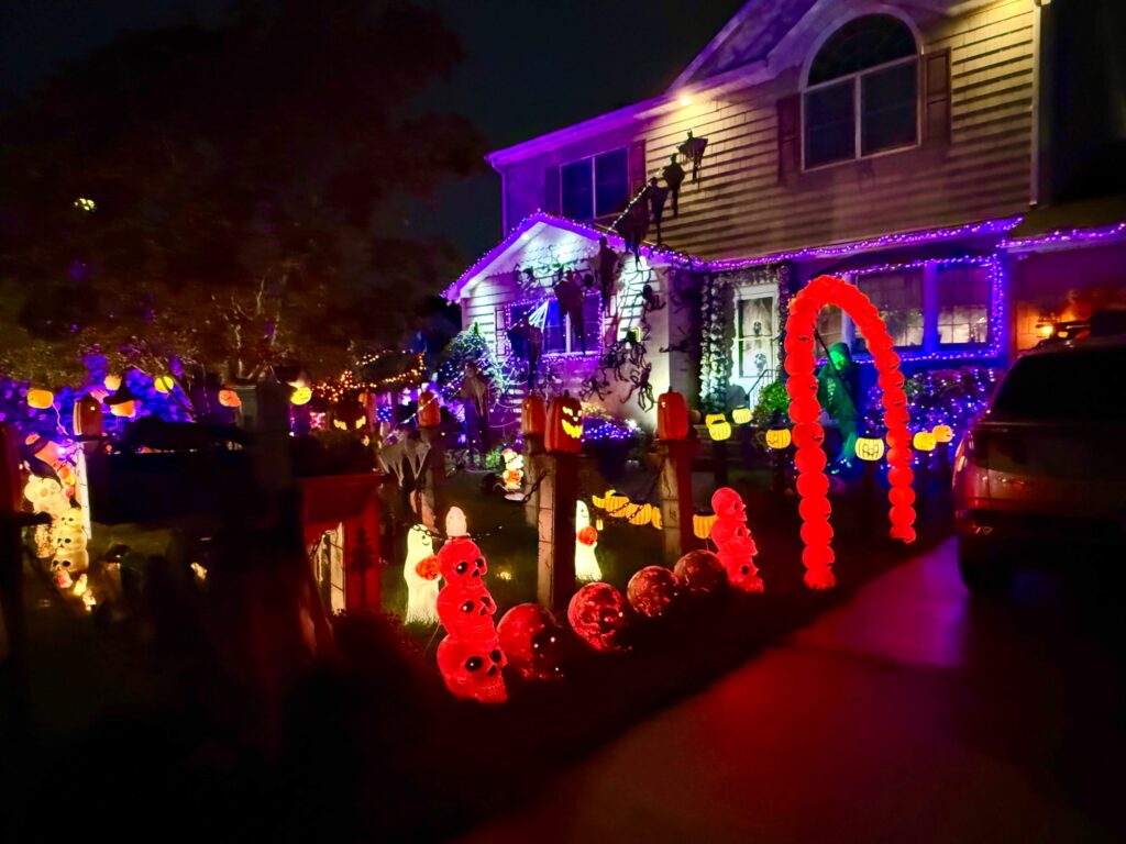 Halloween display at 72 7th Avenue, West Babylon