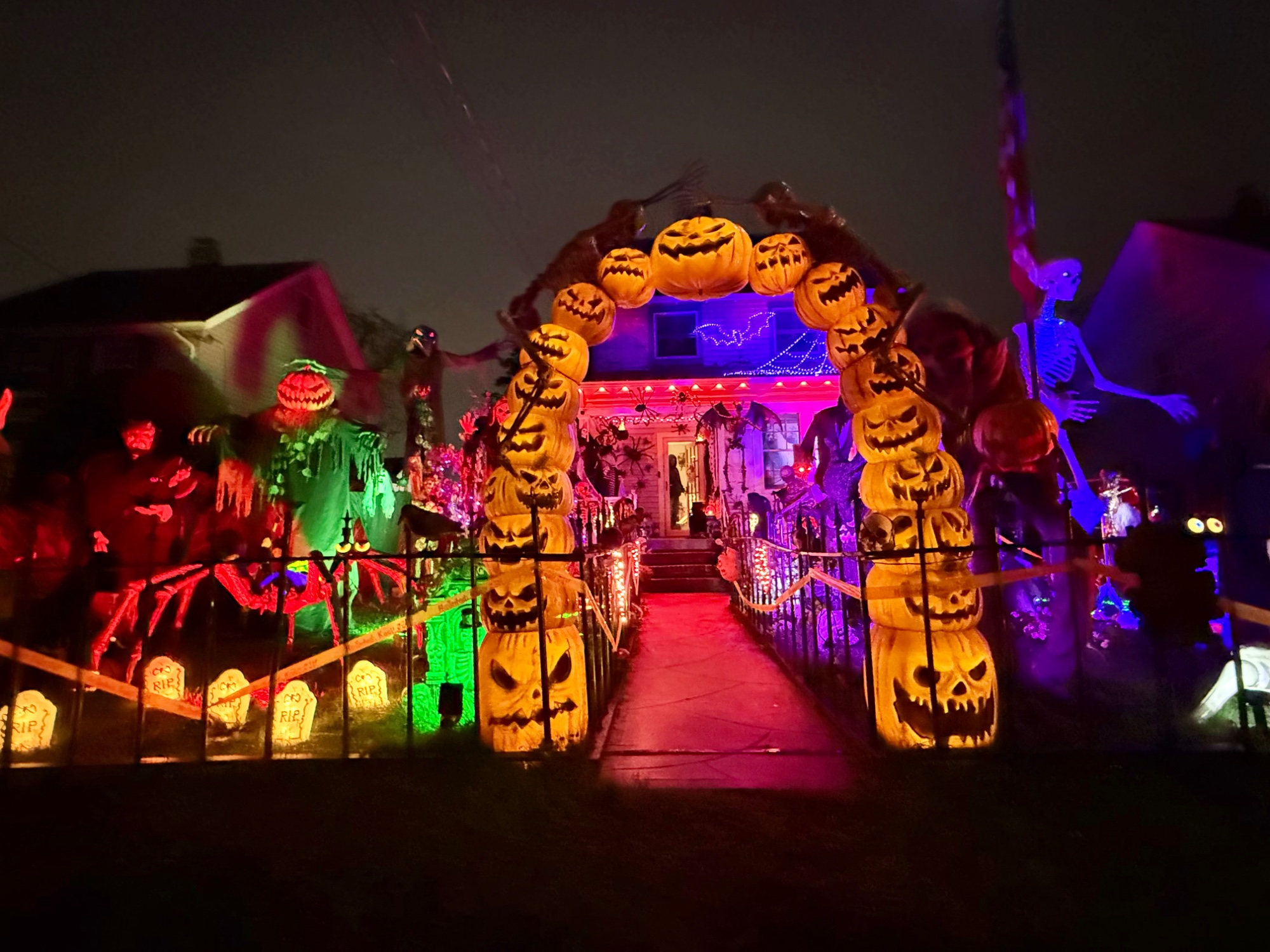 Halloween display at 29 Nill St, West Babylon, NY - photo 1