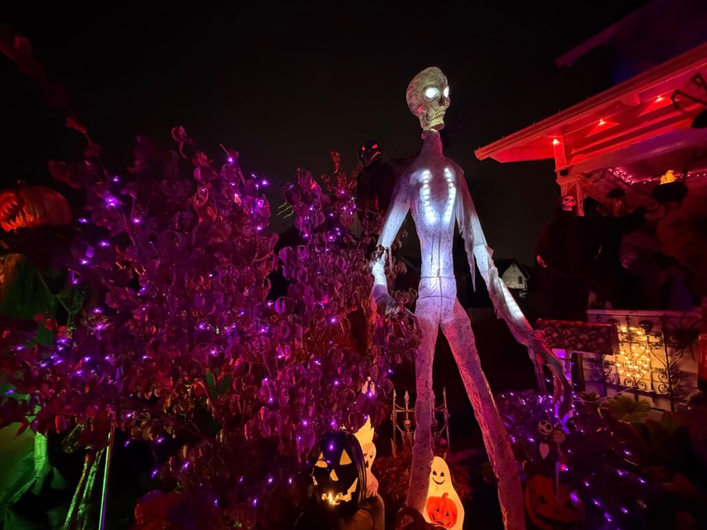 Halloween display at 29 Nill St, West Babylon