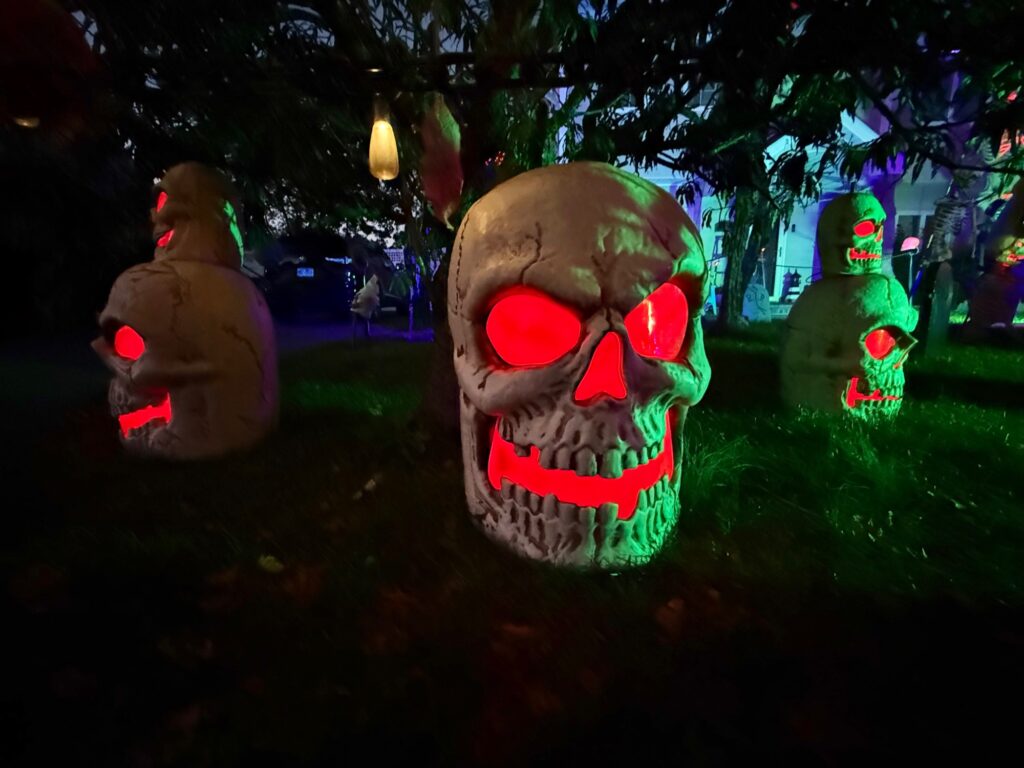 Halloween display at 101 Wilson Street, Babylon
