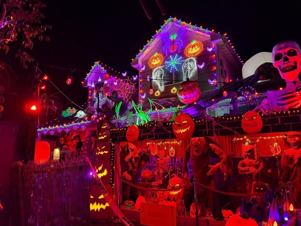 Halloween display at 101 Wilson Street, Babylon, NY - photo 1