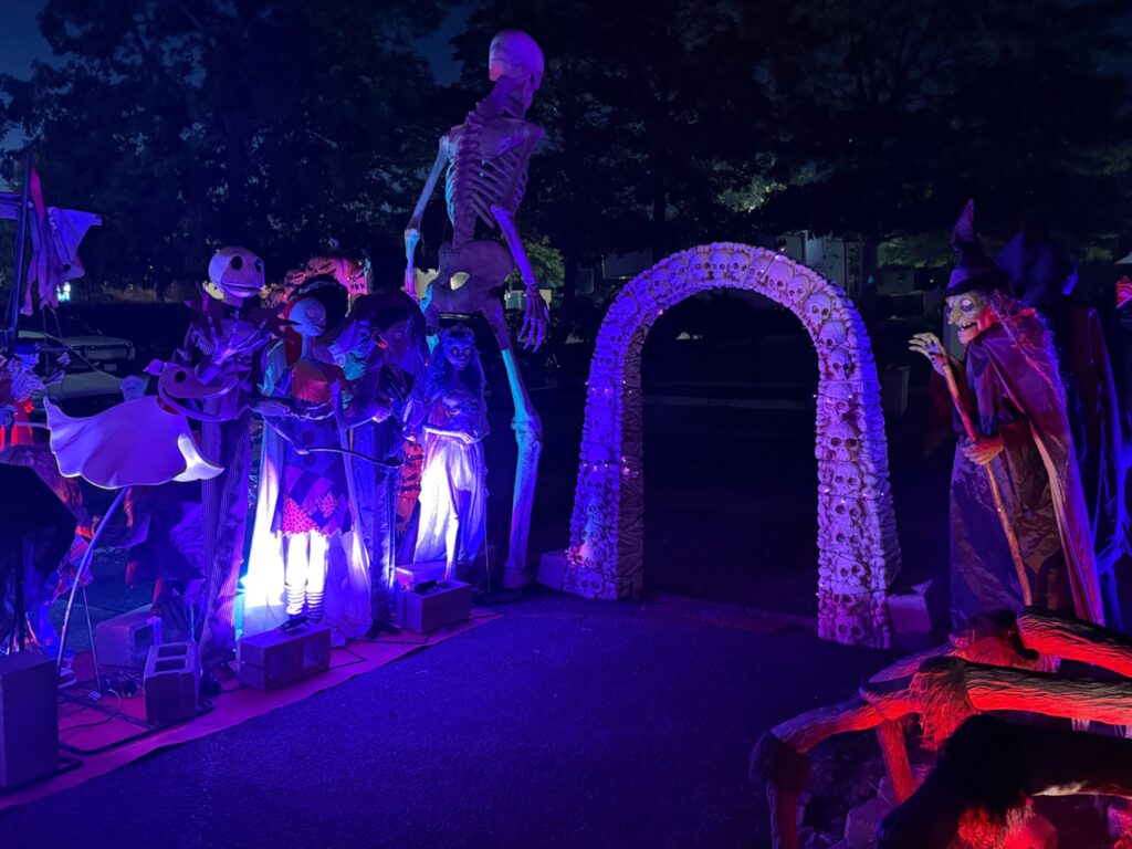 Halloween display at 10 Lee Avenue, Bay Shore