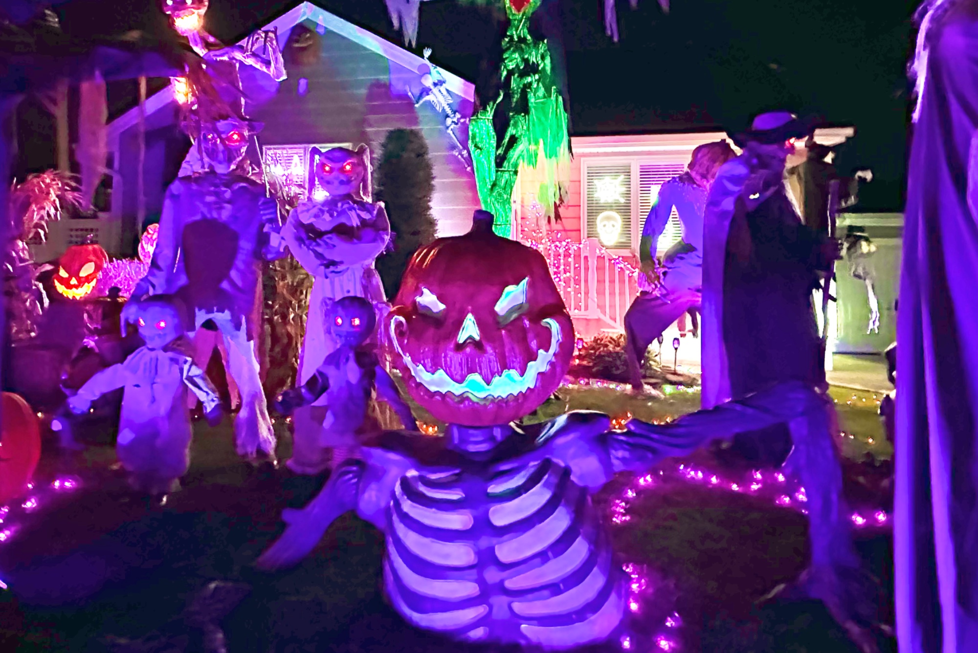 Halloween display at 19 Blanchard Street, West Babylon